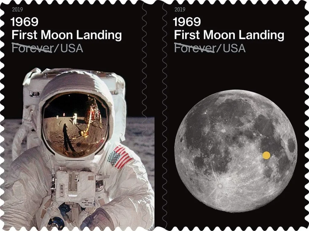First Moon Landing Forever – 100 stamps