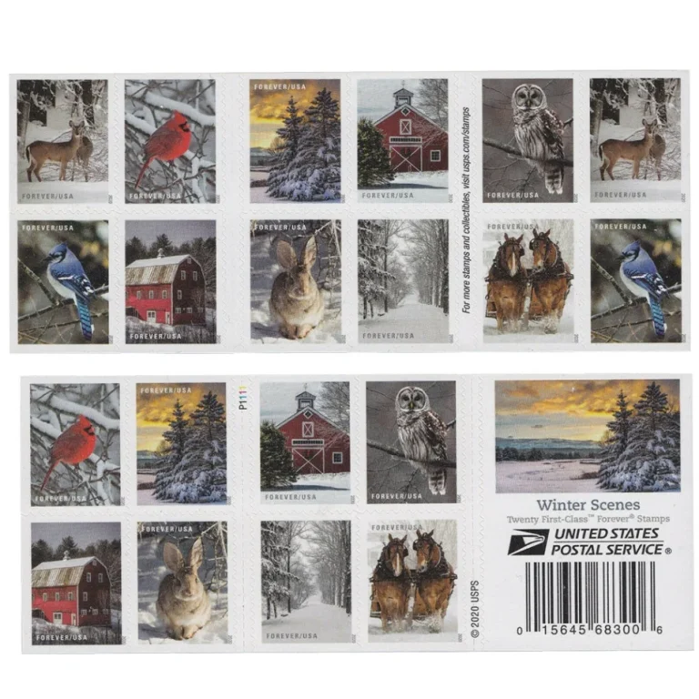 Winter Scenes – 100 stamps