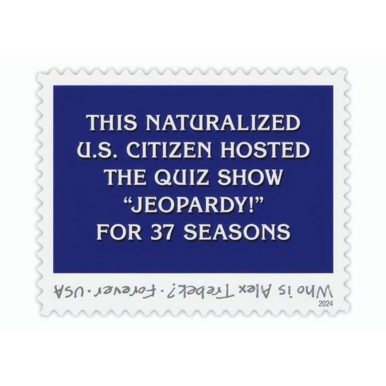 2024 Alex Trebek Stamps – 100 stamps