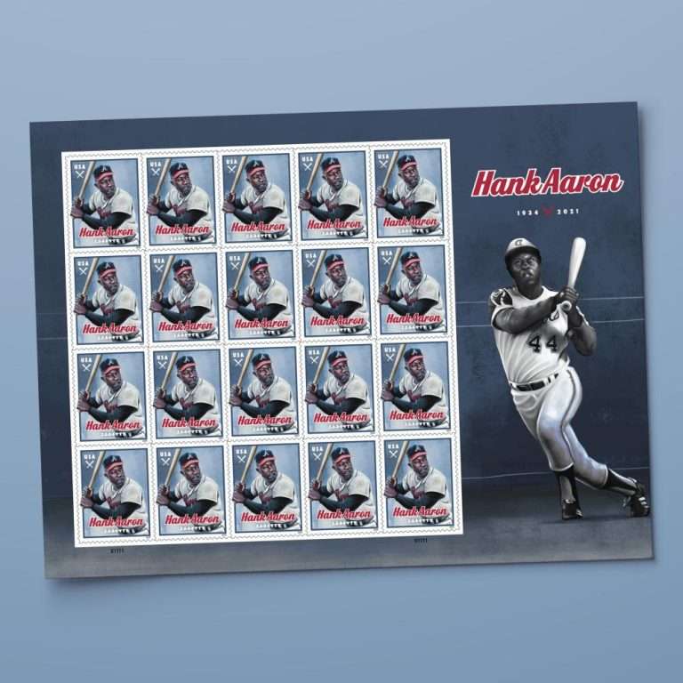 Hank Aaron 2024 Stamps – 100 stamps