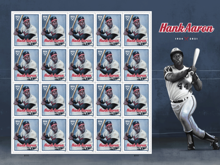 Hank Aaron 2024 Stamps – 100 stamps