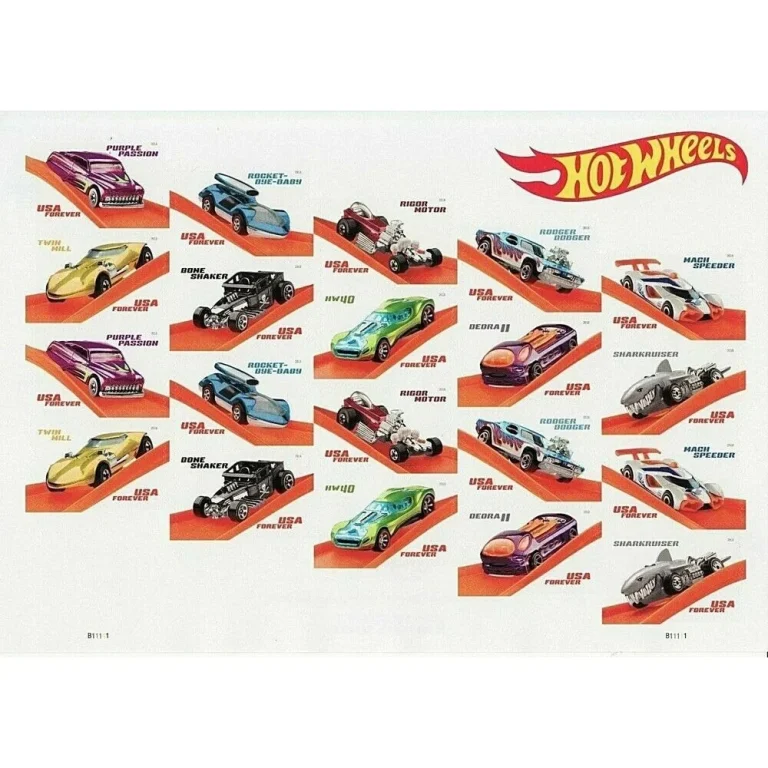 Hot Wheels – 100 stamps
