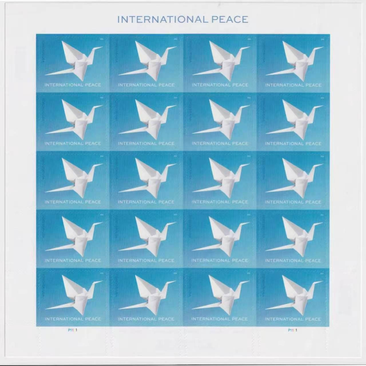2026 International Peace Forever Stamps – 100 Stamps 2026 International Peace Forever Stamps – 100 Stamps
