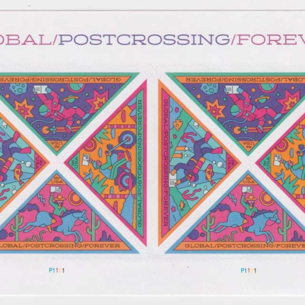 2026 Postcrossing Global Forever stamp design