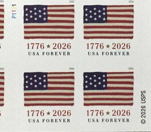 2026 U.S. Flag Forever stamp design