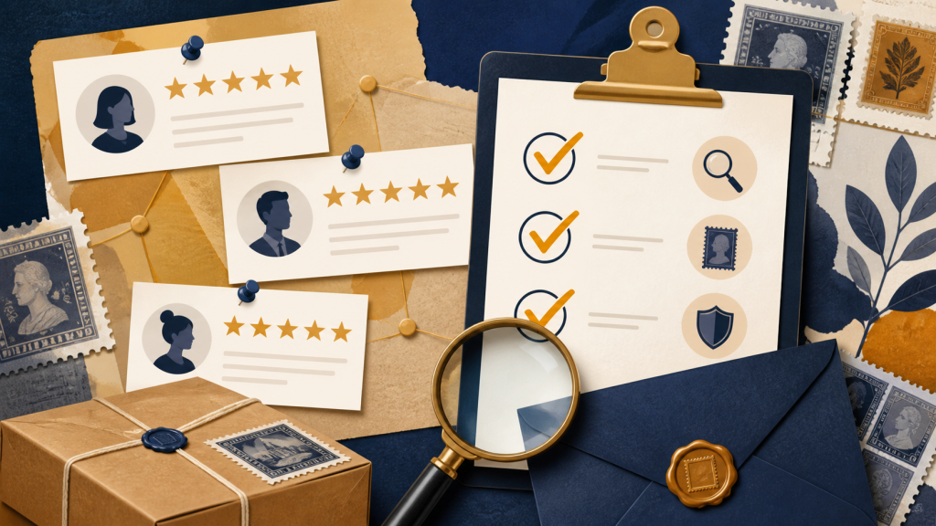 Customer evidence and policy checklist for Forever Stamps Store
